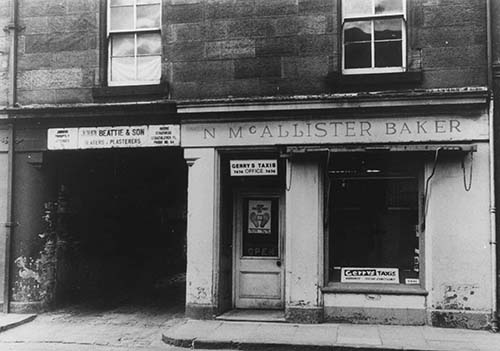 Gerry's Taxi Office, Dumbarton in the 1960s