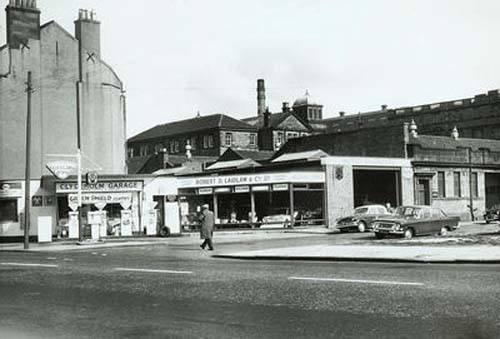Laidlaw's Garage, Clydebank, 1964