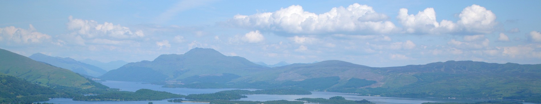 Views of Loch Lomond and the hills in the back ground