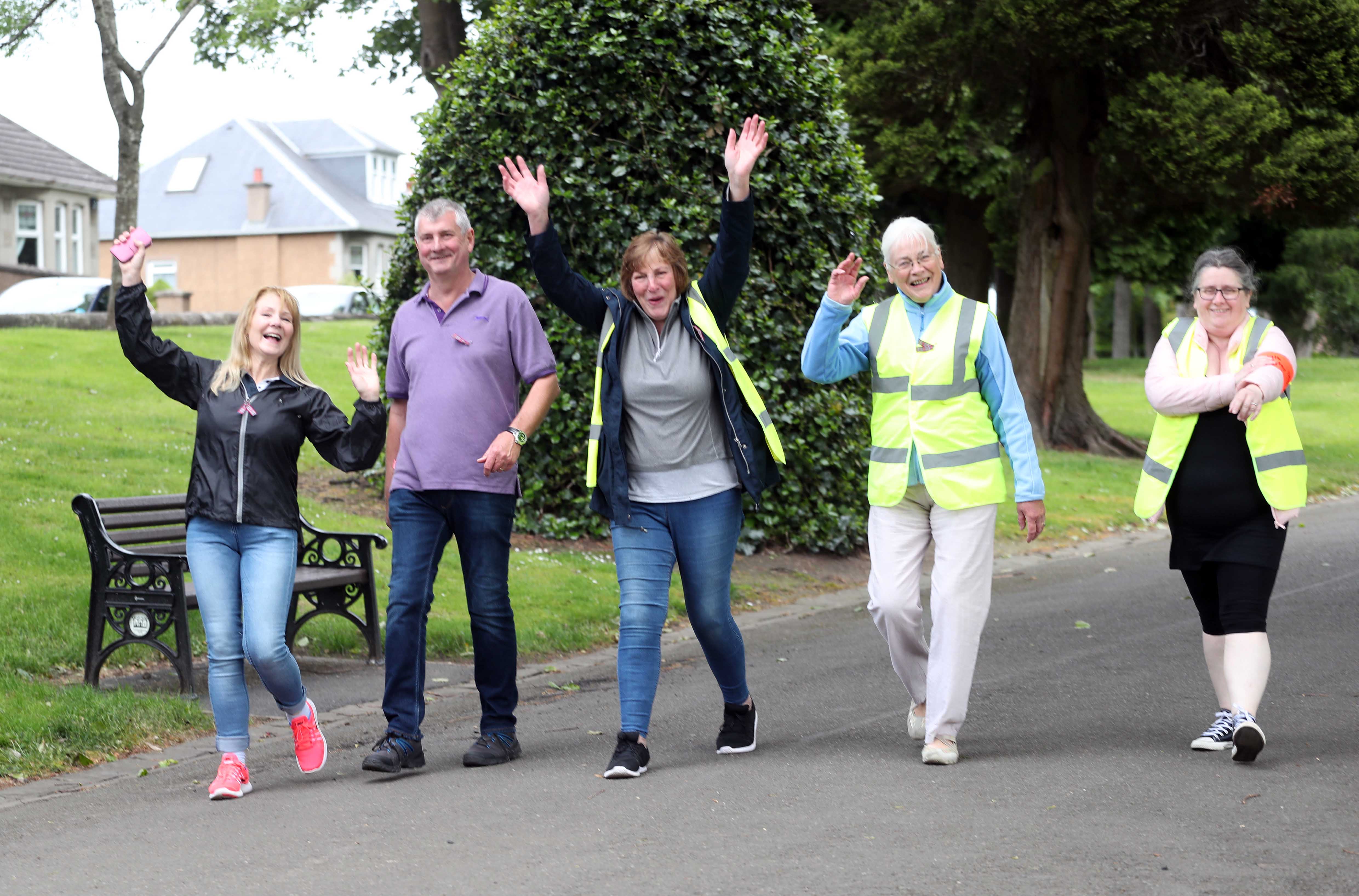 image of Volunteers leading a walk