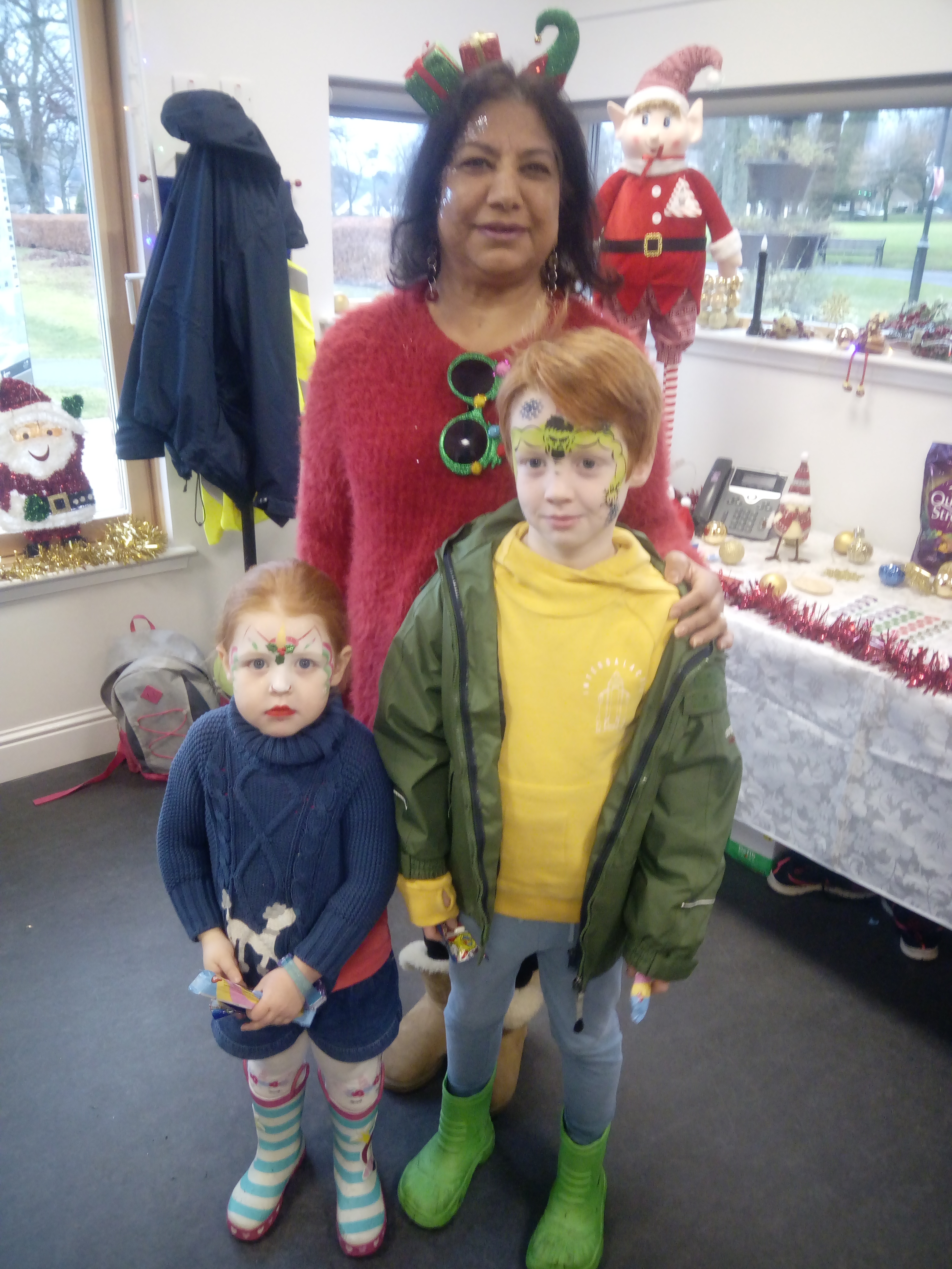image of volunteers at a Christmas party