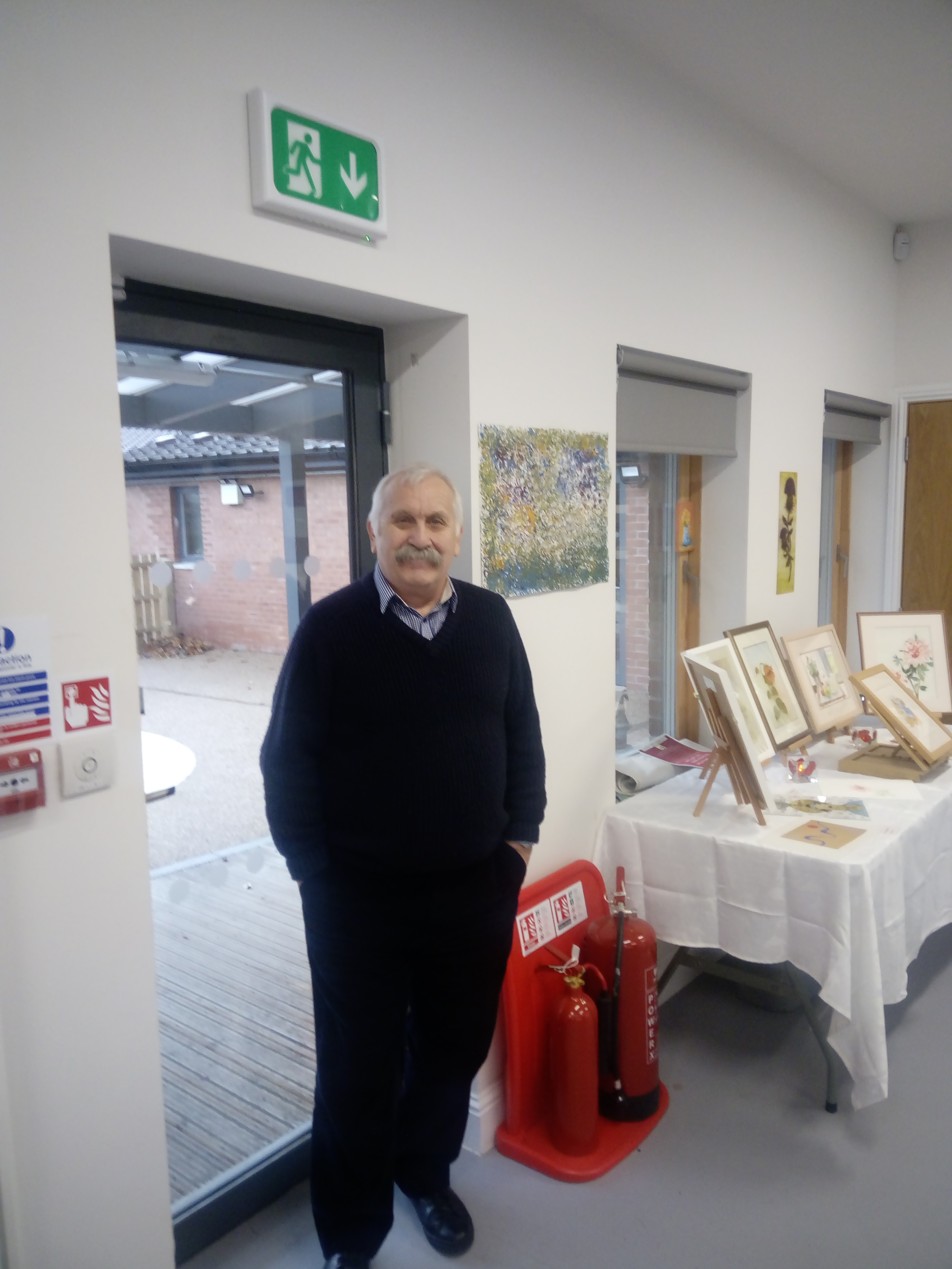 image of Volunteer at Art exhibition