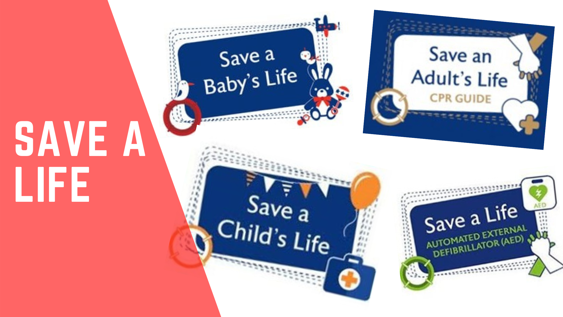 Save a Life Training logos