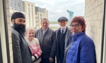 Councillors with residents at Queens Quay opening