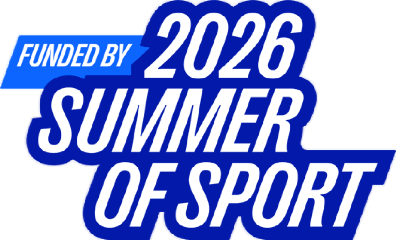 Funded by Summer of sport 2026 Logo