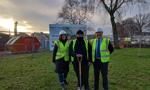 West Dunbartonshire Council’s Housing Development Officer (New Supply), Dawn Conner; Convener of Housing and Communities, Councillor Gurpreet Singh Johal and McTaggart Construction Director John Allan