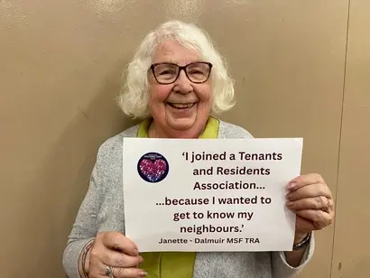 Photo of a tenant volunteer.