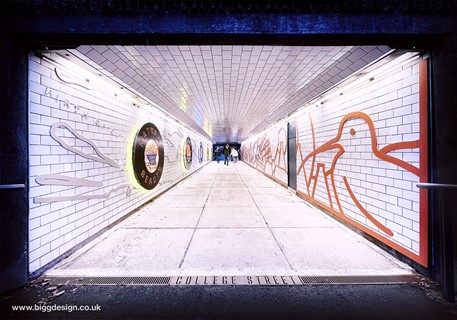 Connecting Dumbarton - Big Design - Picture of tunnel with graffiti