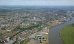 Clydebank aerial view