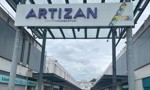 Entrance to the Artizan Centre in Dumbarton with signage