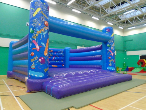 Sports hall - giant bouncy castle