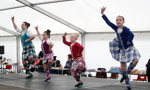 Children highland dancing