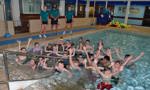 School kids swimming lessons