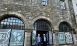 Councillor O'Neill and Councillor McBride standing outside Glencairn House